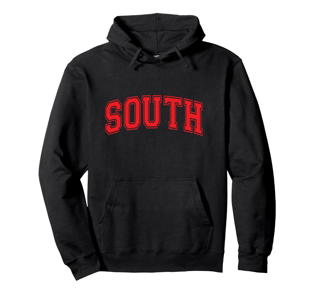Red South Team Colors Spirit Hoodie - Casual Everyday Wear Men Women