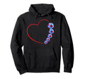 Soccer Love Heart And Football Fusion Hoodie - Novelty Apparel Unisex