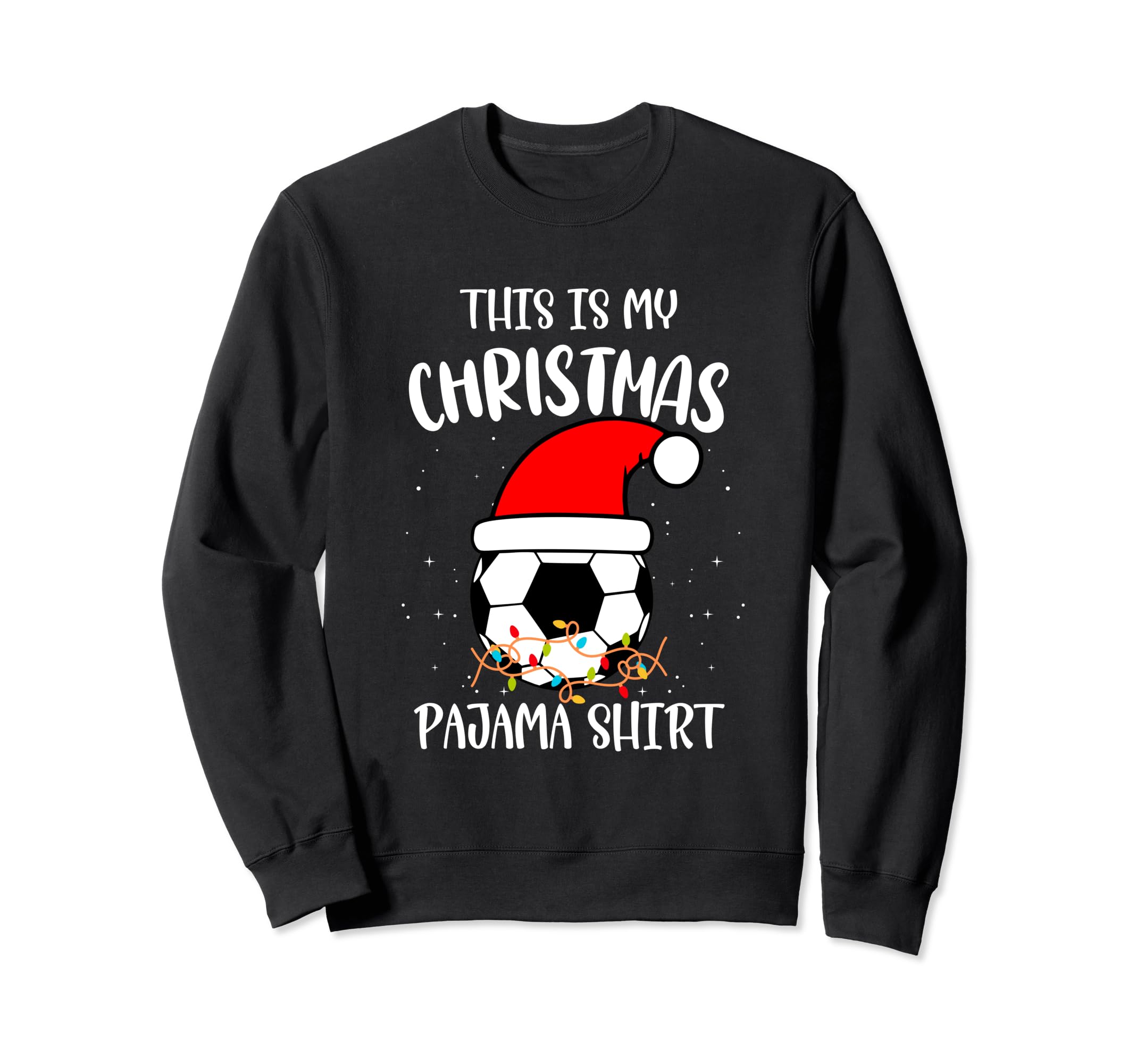 Soccer Goalkeeper Holiday Santa Sweatshirt - Custom Art Print Men Women