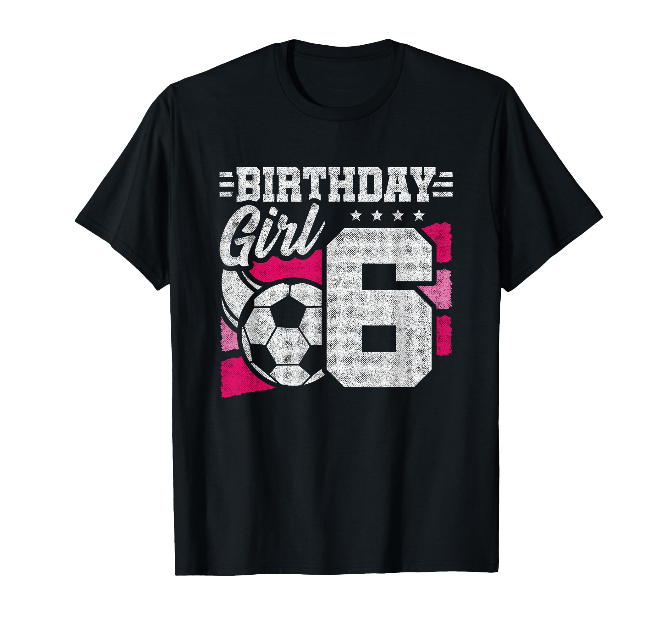 6 Year Old Birthday Soccer Party 6Th T-Shirt - Trendy Graphic Unisex