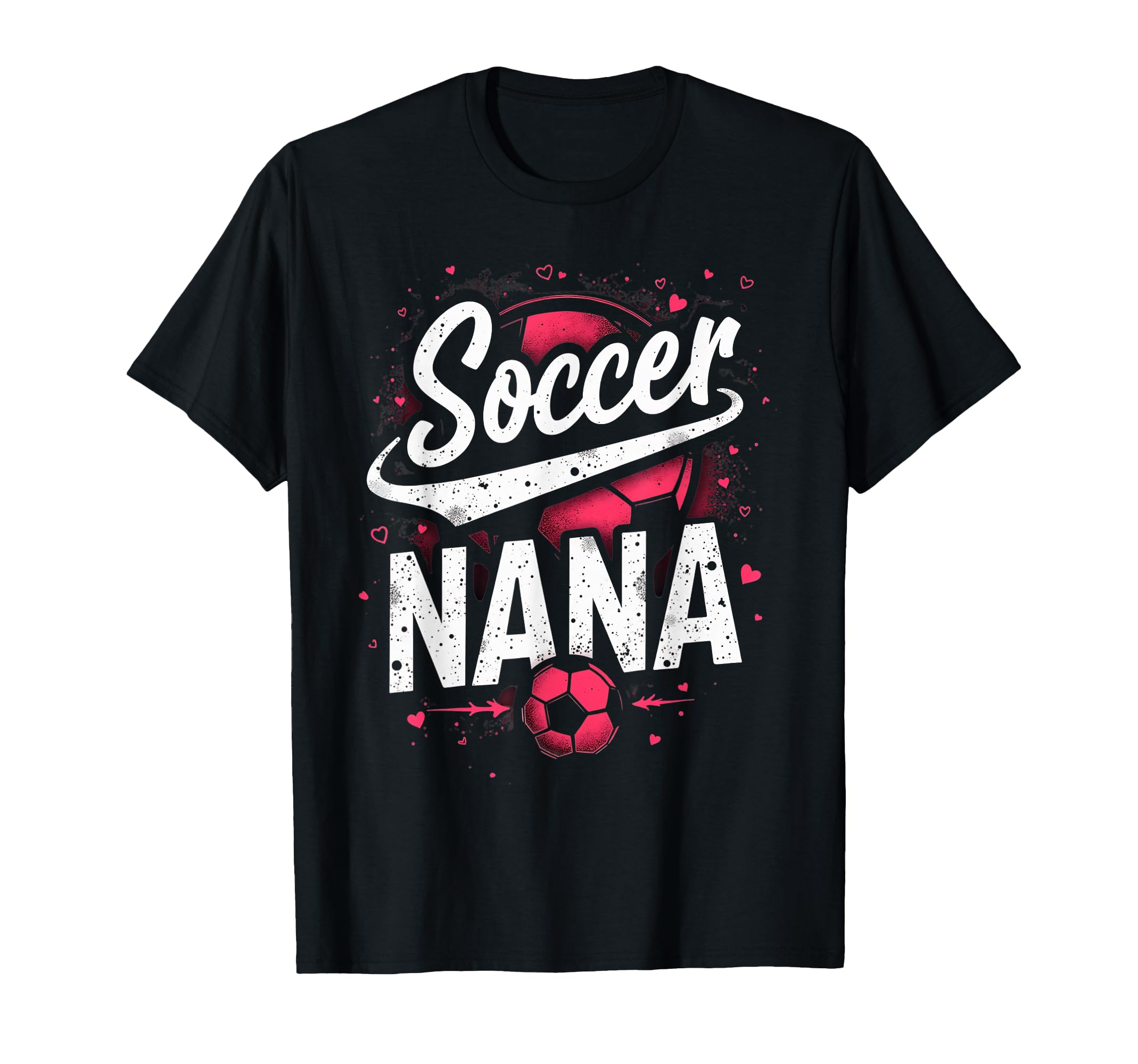 Proud Soccer Nana Funny Grandma Lover T-Shirt - Graphic Print for Adults