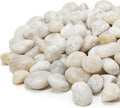 Mr. Fireglass 5lb White River Rocks, 3/8 inch Natural Decorative Polished Pebbles Aquarium Gravel Stones for Landscaping, Indoor Plants, Vase, Succulent, Fish Tank