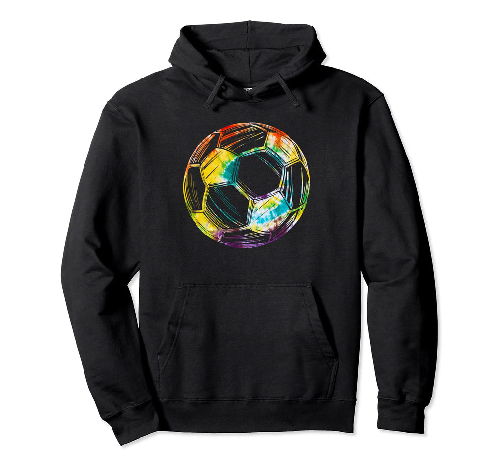Soccer Game Day Tie Dye Soccer Ball Hoodie - Streetwear Style for Adults