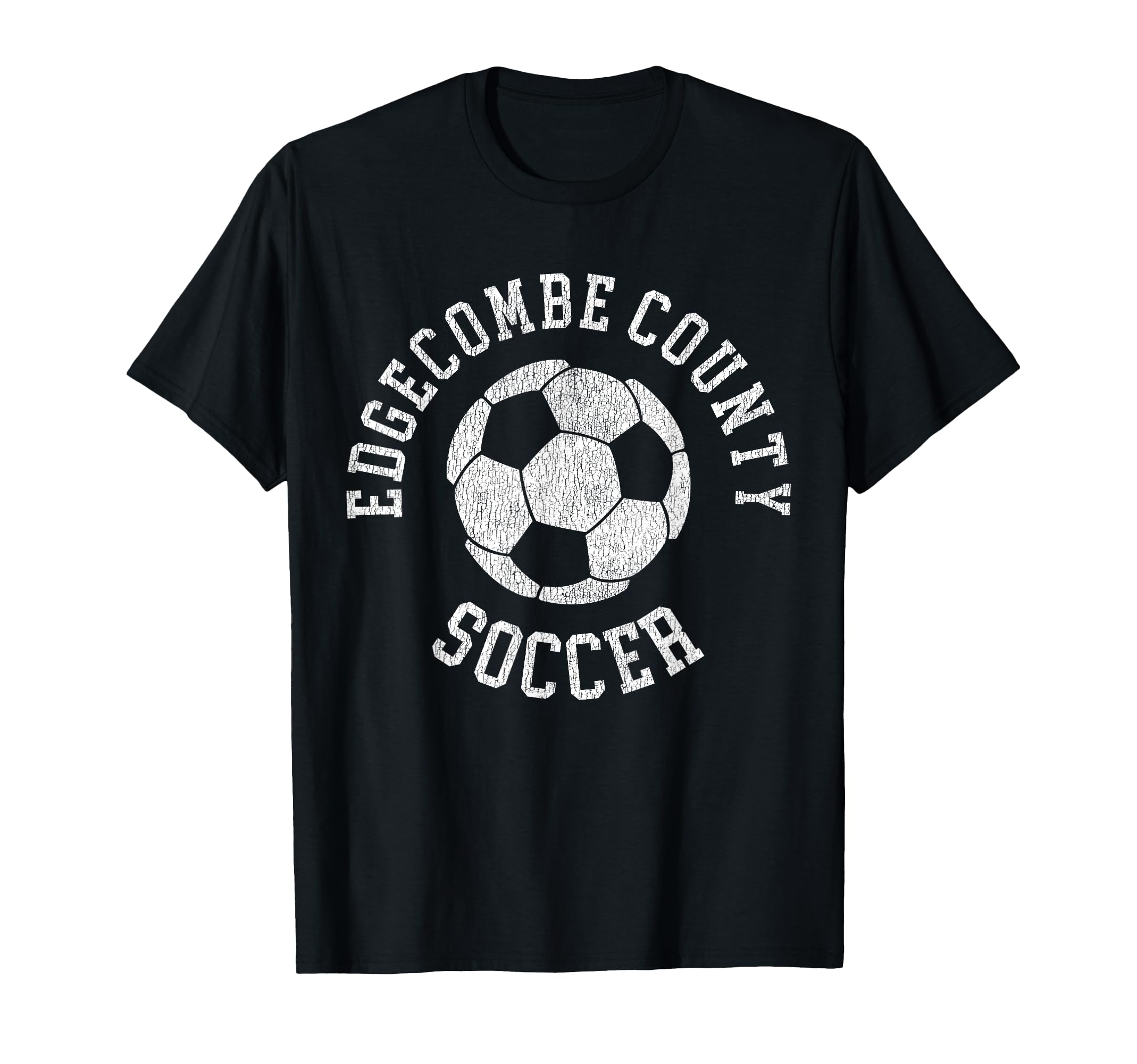 Edgecombe County Soccer Distressed T-Shirt - Streetwear Style for Adults