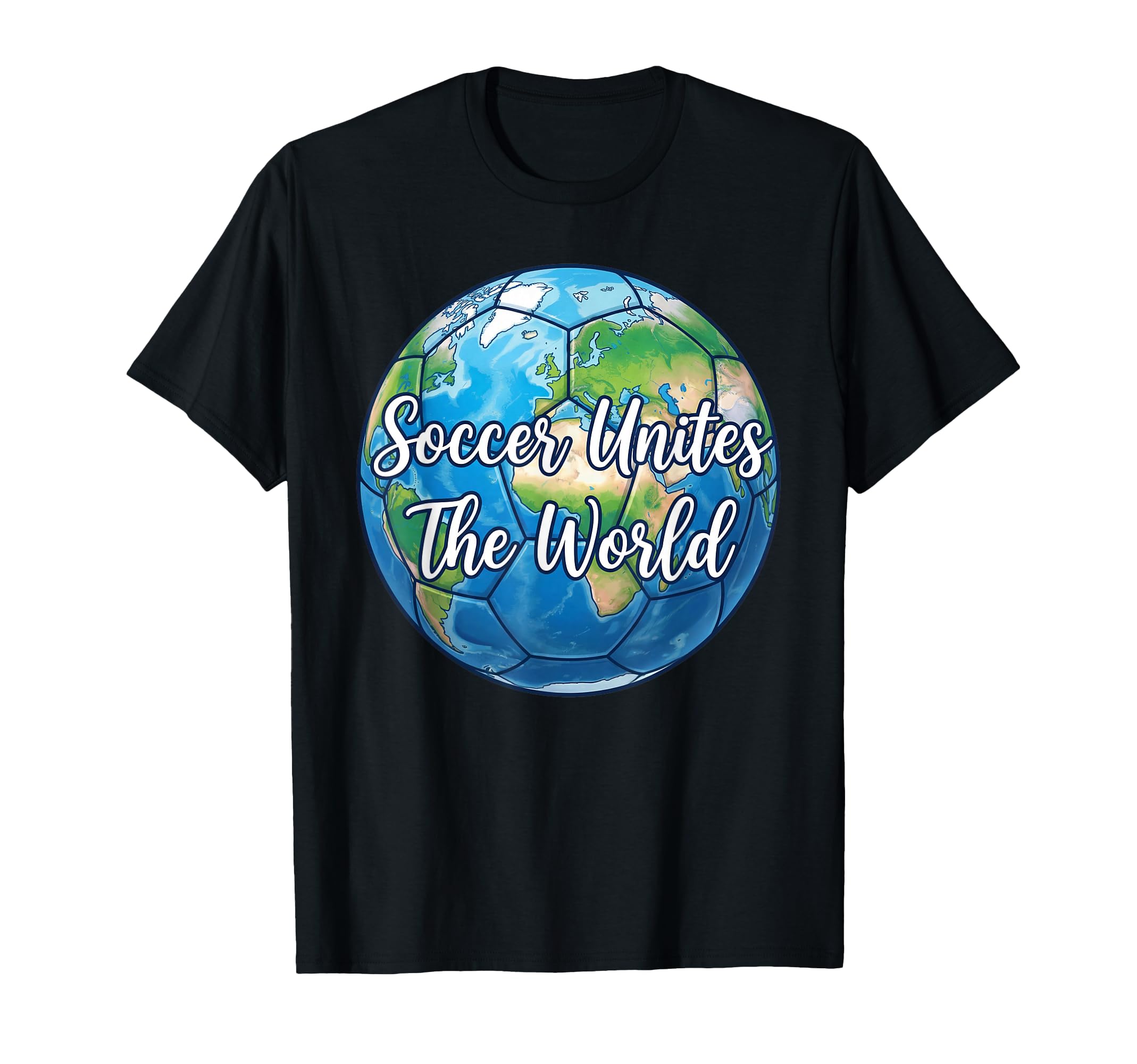 Soccer Unites World Futbol Soccer T-Shirt - Minimalist Print Men Women