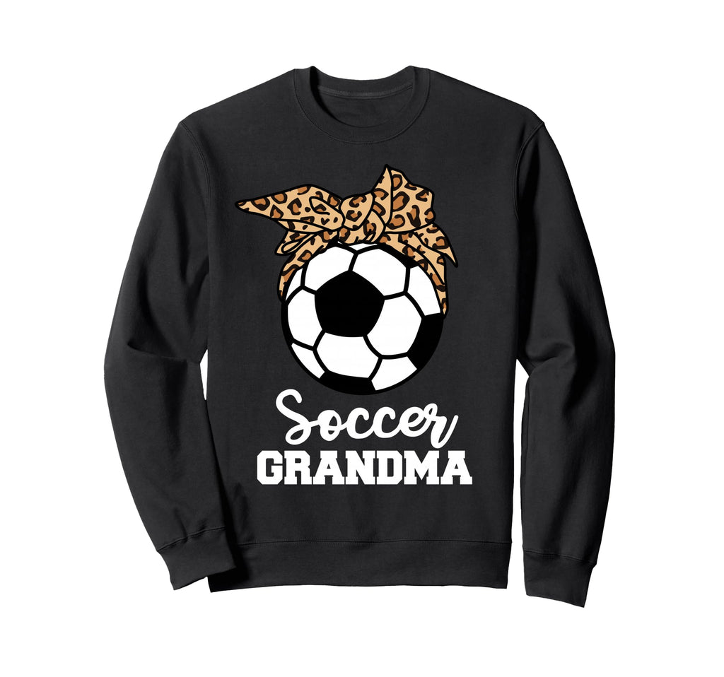 Soccer Grandma Funny Leopard Grandma Sweatshirt - Aesthetic Graphic Unisex