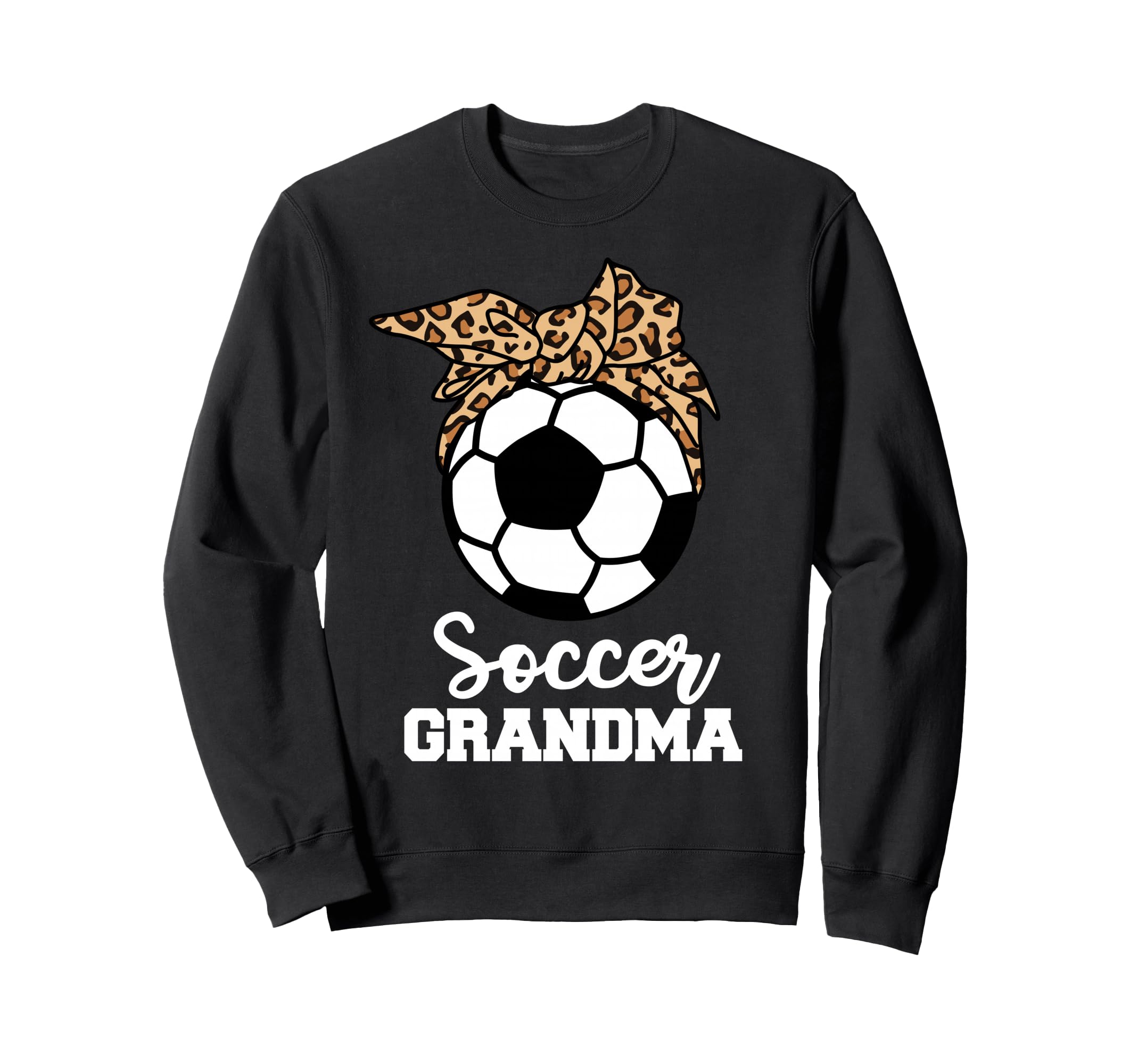 Soccer Grandma Funny Leopard Sweatshirt - Fun Novelty Design for Adults