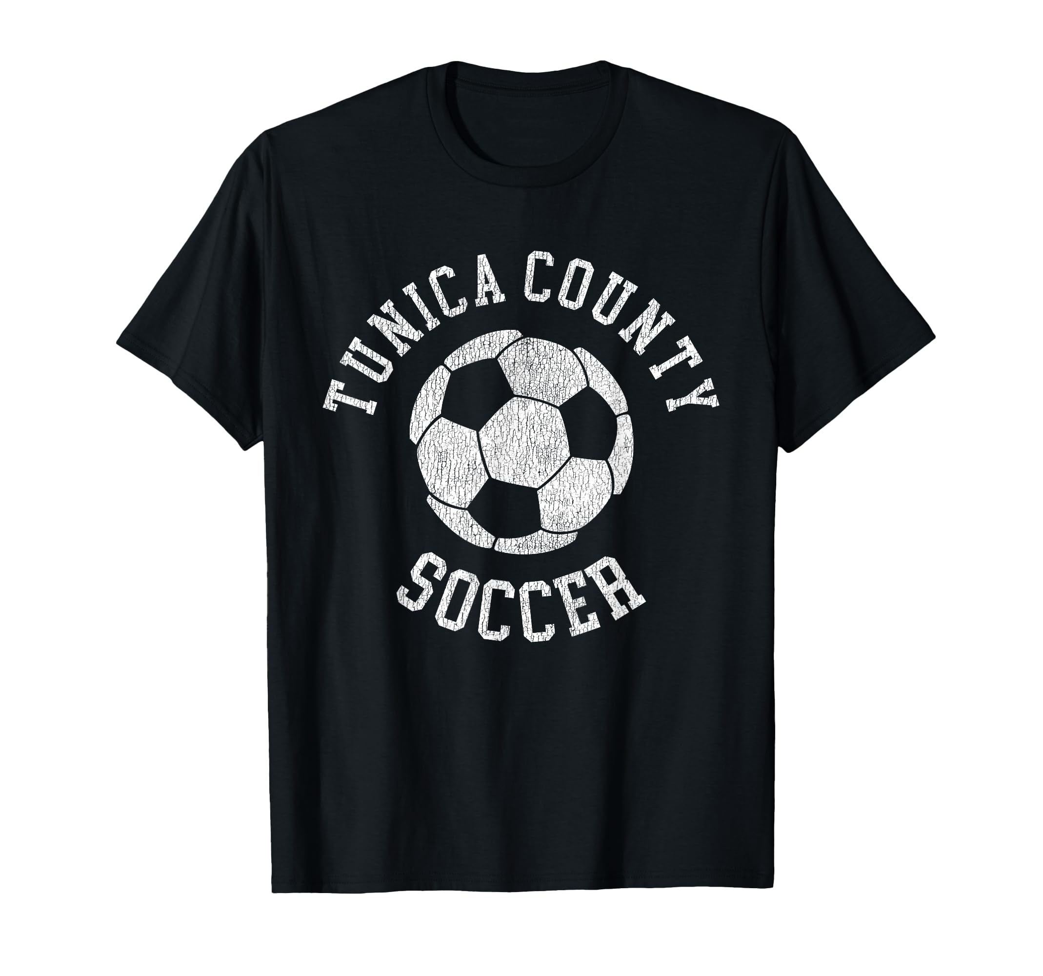 Tunica County Soccer Distressed 90S T-Shirt - Novelty Apparel Men Women