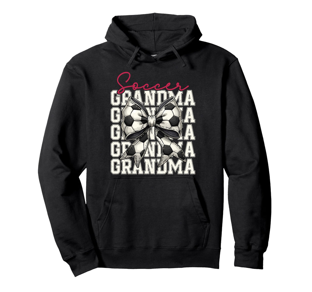 Soccer Grandma Funny Coquette Bow Hoodie - Minimalist Print Men Women