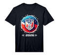 American Flag Soccer Player Teen Soccer T-Shirt - Unique Graphic Unisex
