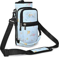 25/32/40/64oz Water Bottle Bag Holder Carrier-Insulated Crossbody Sling Case Sleeve with Strap & Pockets for Men Women Gym Cycling Travel Walking Hiking Camping