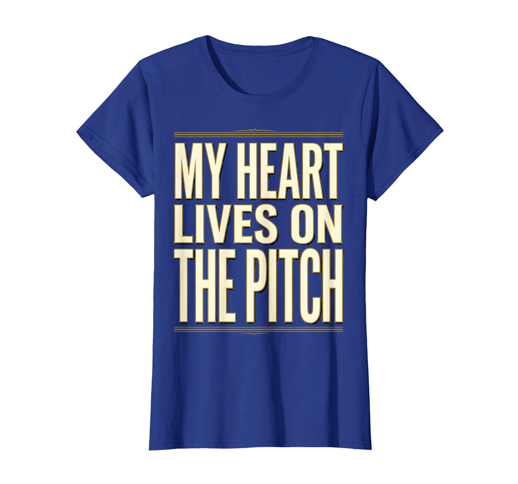 My Heart Lives Pitch Soccer T-Shirt - Graphic Print Men Women