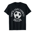 Santa Cruz County Soccer Distressed T-Shirt - Aesthetic Graphic Men Women