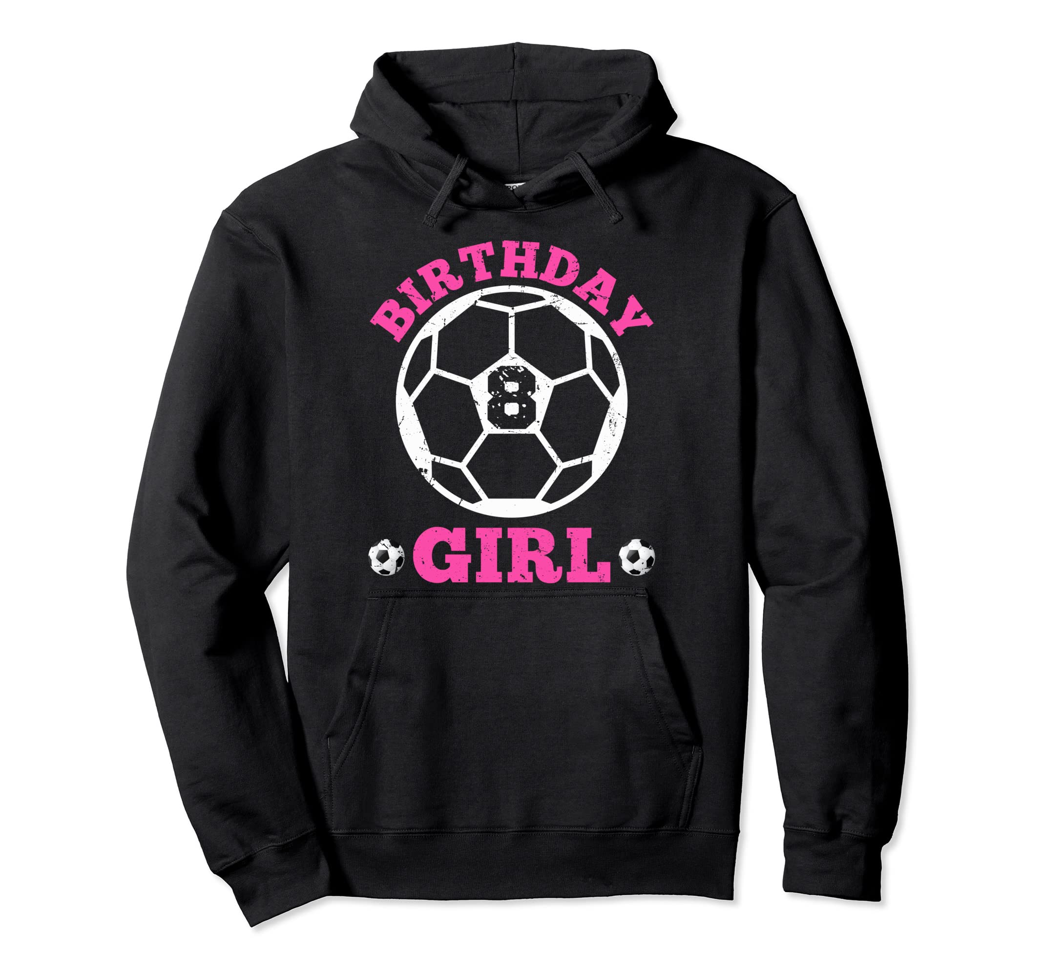 Birthday 8Th Soccer Players 8 Years Old Hoodie - Novelty Apparel Unisex