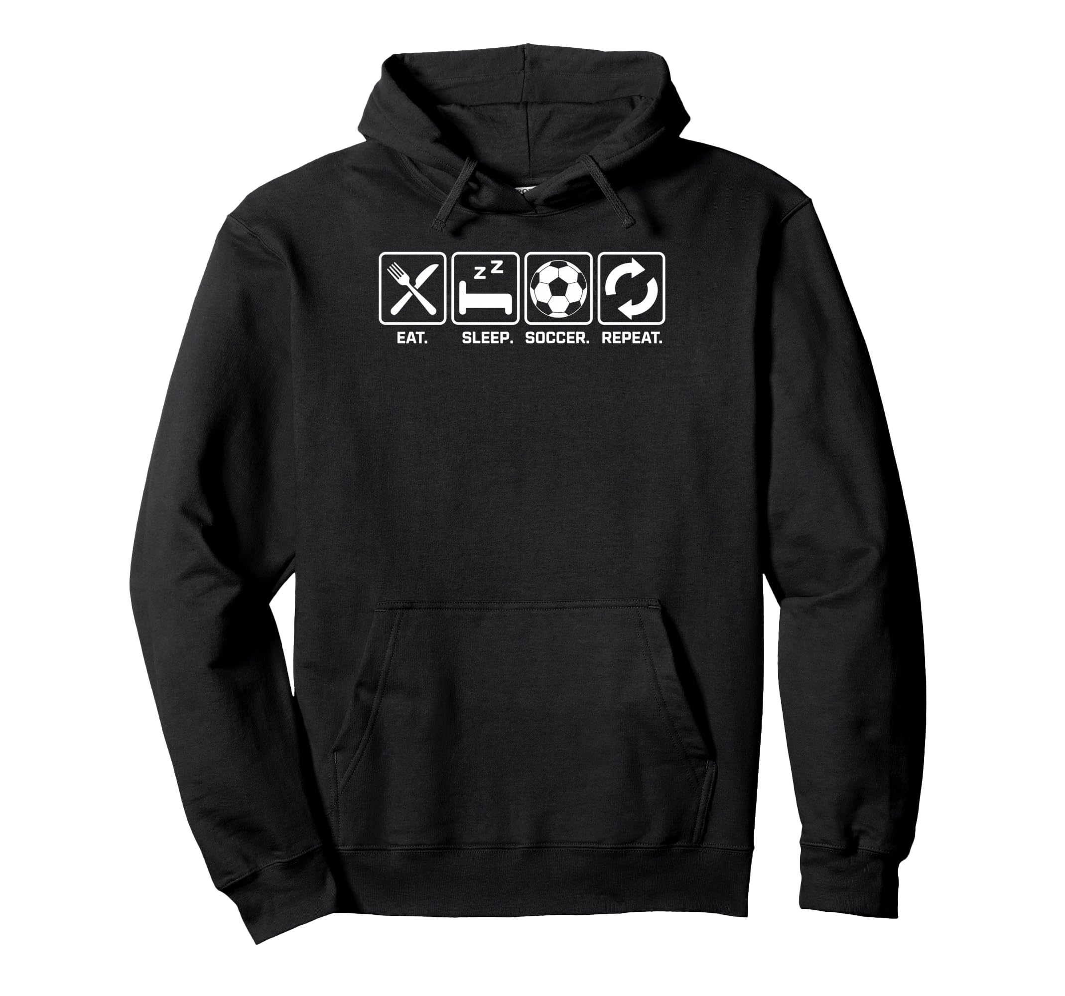 Eat Sleep Soccer Repet Goalie Player Hoodie - Custom Art Print Men Women