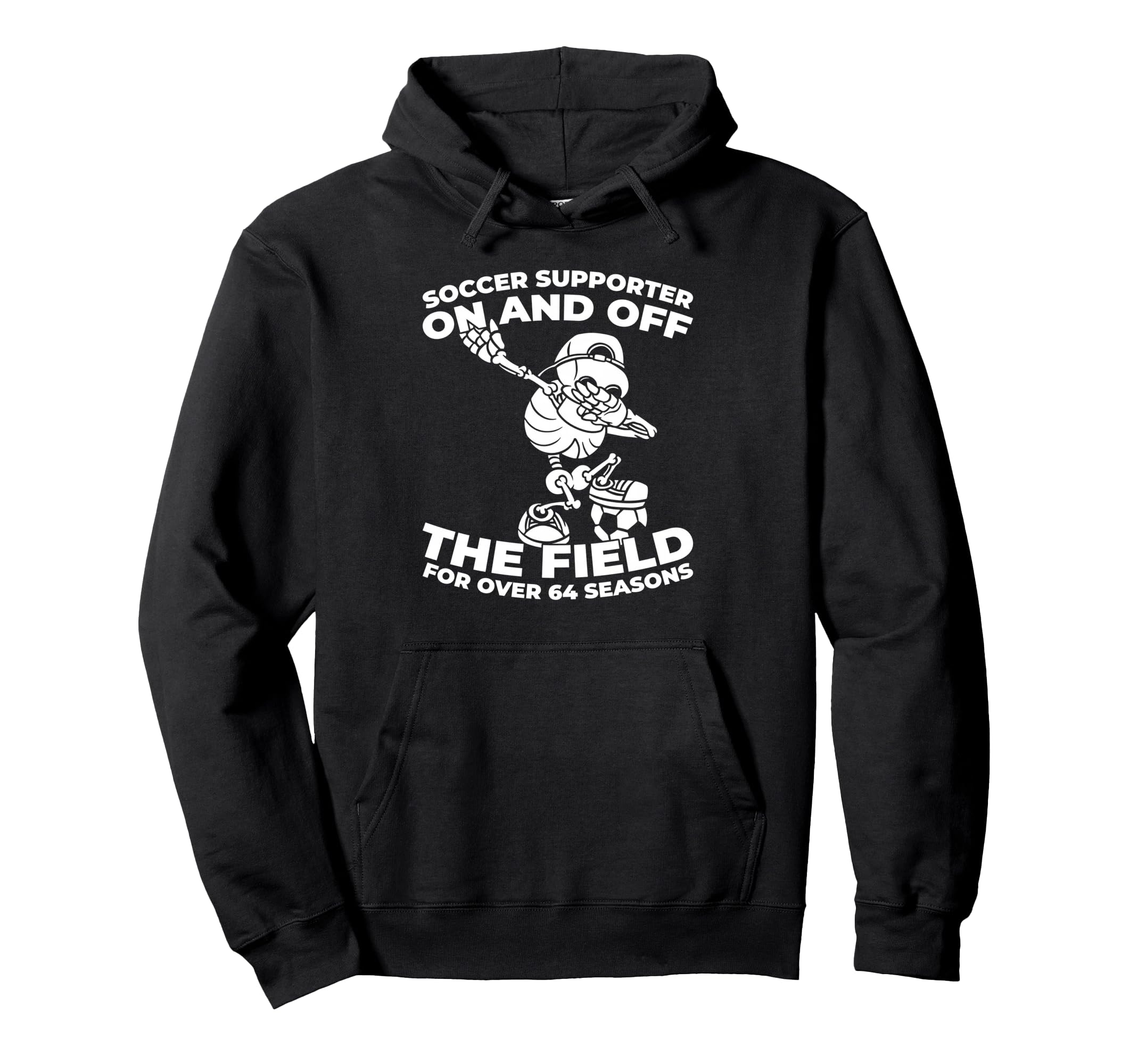 64 Years Old Team Player Sports Hoodie - Casual Everyday Wear for Adults