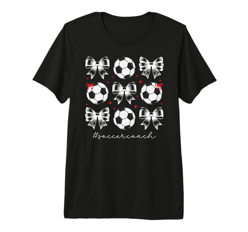 Soccer Coach Coquette Soccer Coaching T-Shirt - Novelty Apparel for Adults