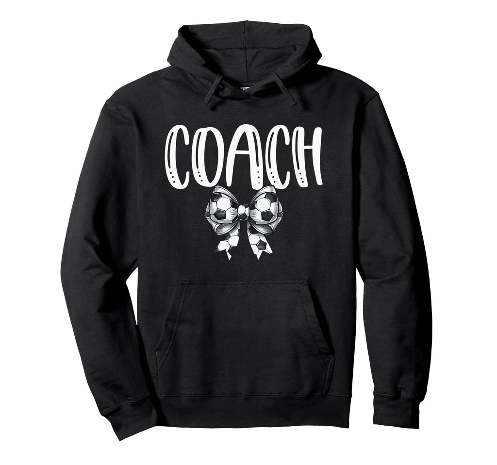 Coquette Soccer Coach Spirit Hoodie - Custom Art Print Unisex