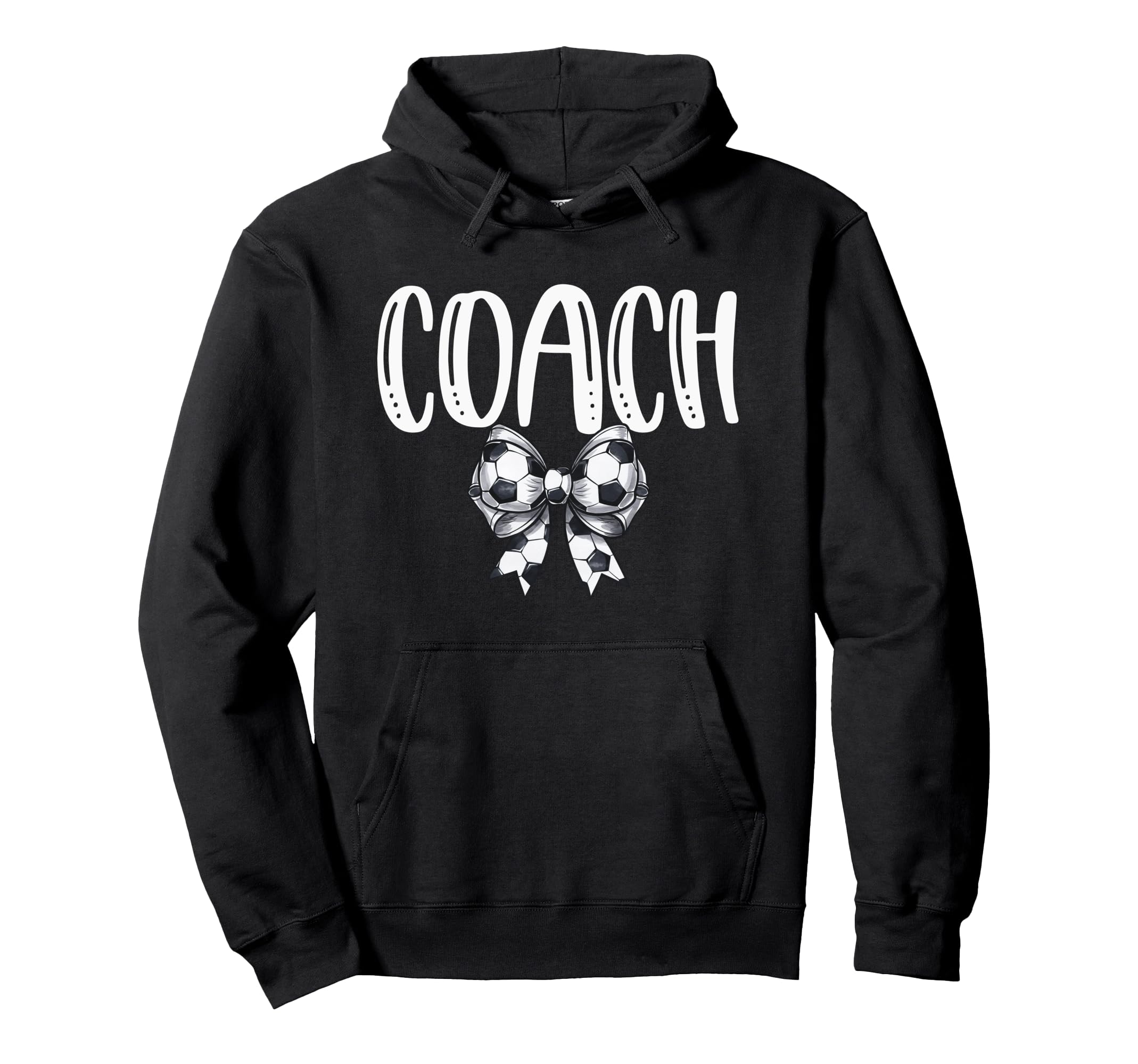 Coquette Soccer Coach Spirit Hoodie - Custom Art Print Unisex