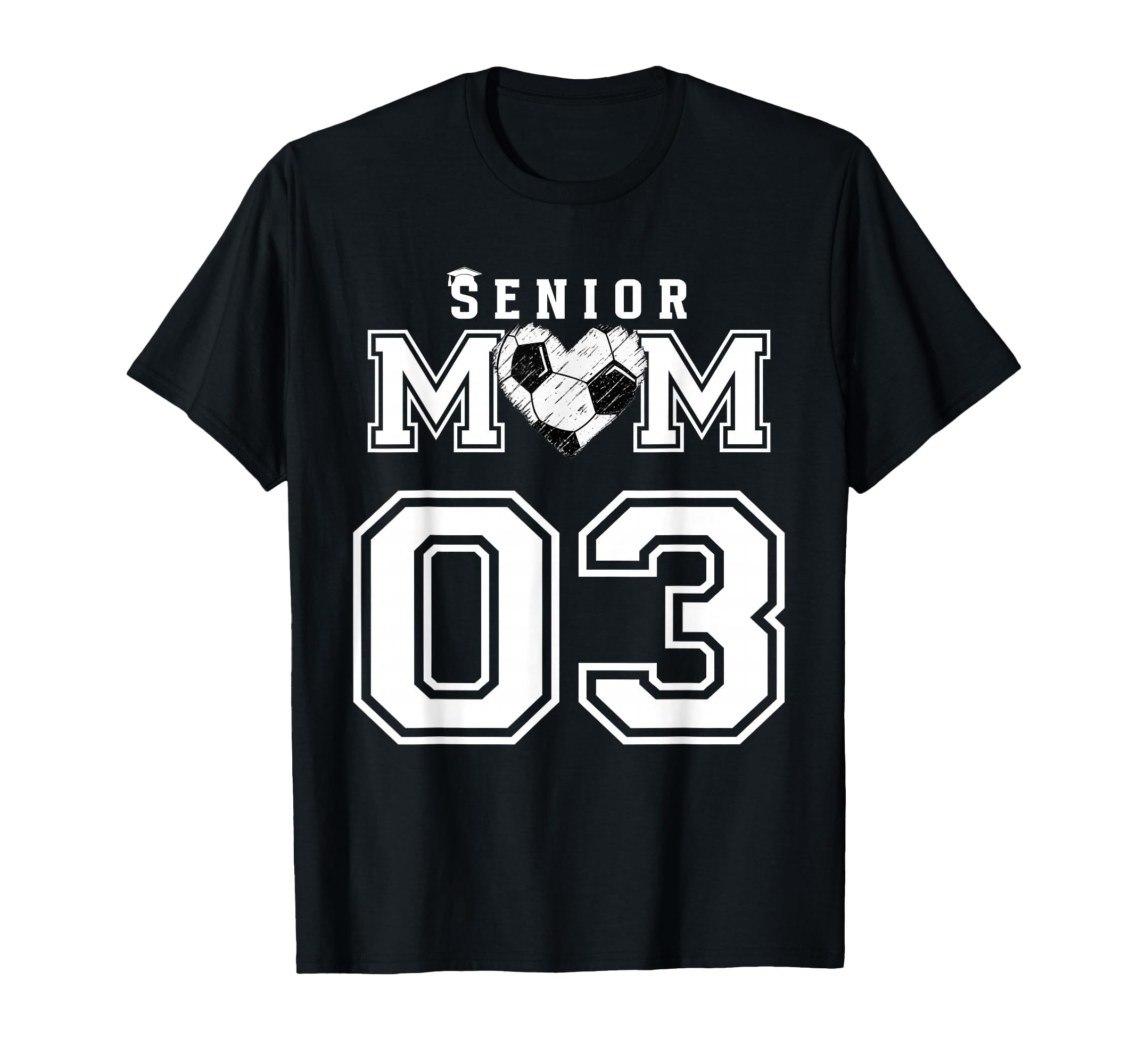 Proud Senior Soccer Mom Custom T-Shirt - Fun Novelty Design for Adults