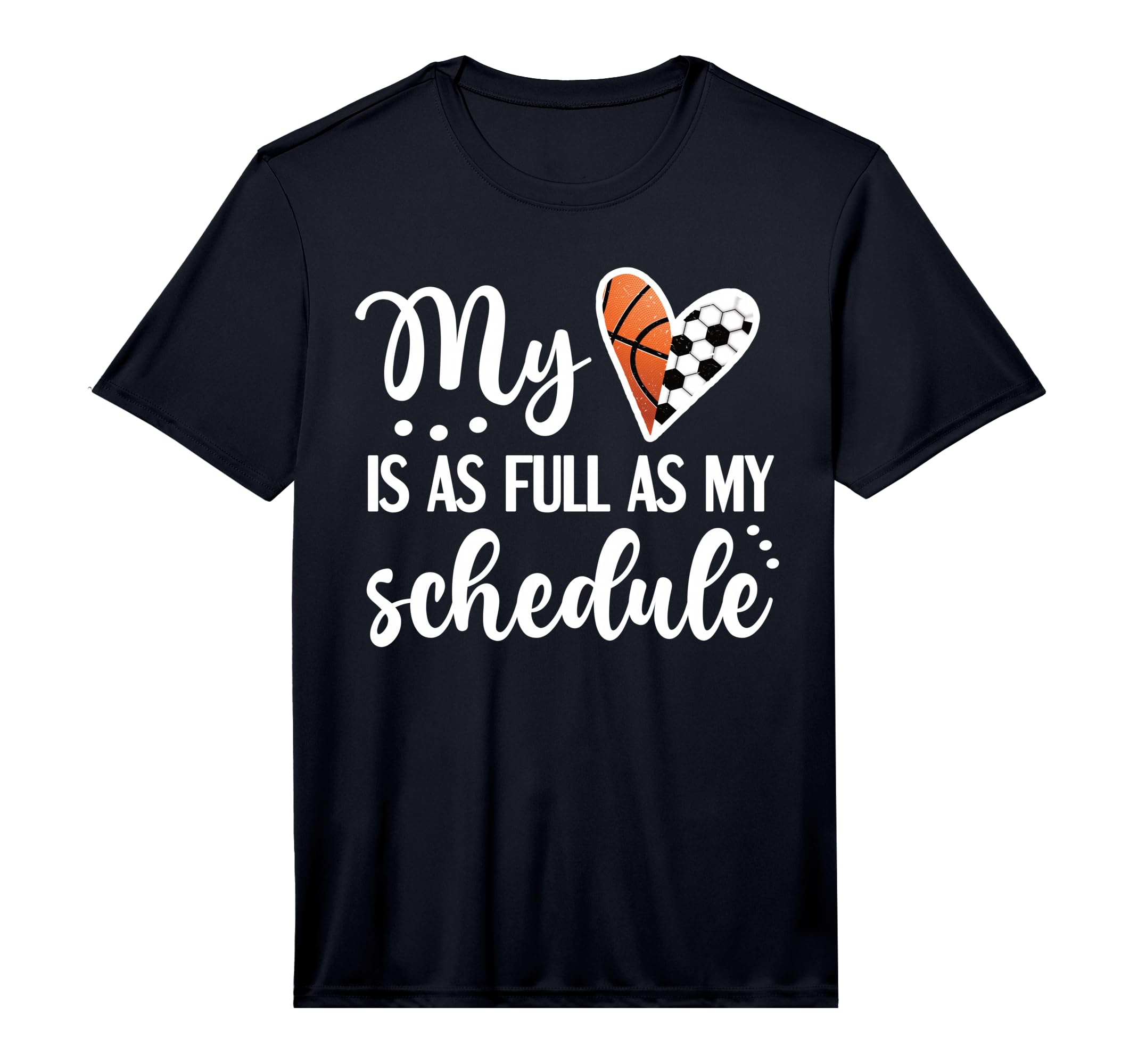 Mens Full Schedule Heart Proud T-Shirt - Minimalist Print Men Women