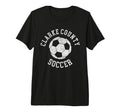 Clarke County Soccer Distressed 90S Tri T-Shirt - Graphic Print Men Women