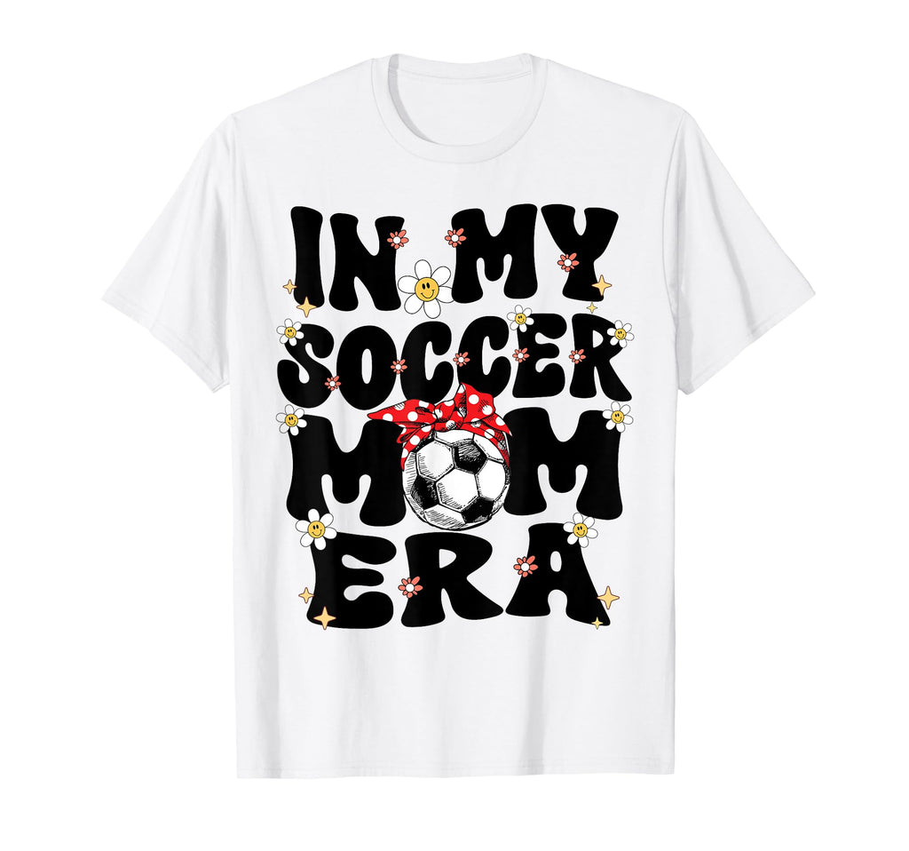 My Soccer Mom Era Groovy Soccer Mom T-Shirt - Fun Novelty Design Unisex