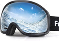 Freela Ski Goggles OTG Men Women, Over Glasses Snow Snowboard Sports Goggles for Adult Youth 100% UV400 Protection Anti Fog