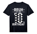 10 Year Old Birthday Soccer Bruh Its My T-Shirt - Graphic Print for Adults