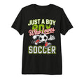 Just Who Loves Soccer Footbal Player T-Shirt - Graphic Print for Adults
