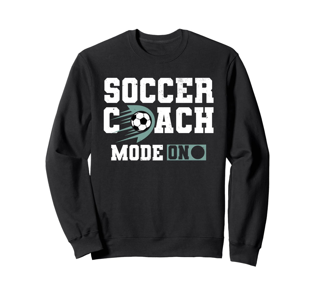 Coaching Soccer Dad Coach Soccer Coach Sweatshirt - Graphic Print Unisex