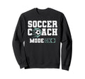 Coaching Soccer Dad Coach Soccer Coach Sweatshirt - Graphic Print Unisex