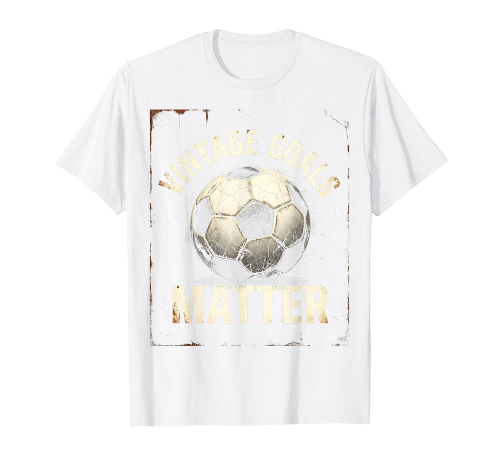 Goals Matter Soccer Ball T-Shirt - Graphic Print for Adults