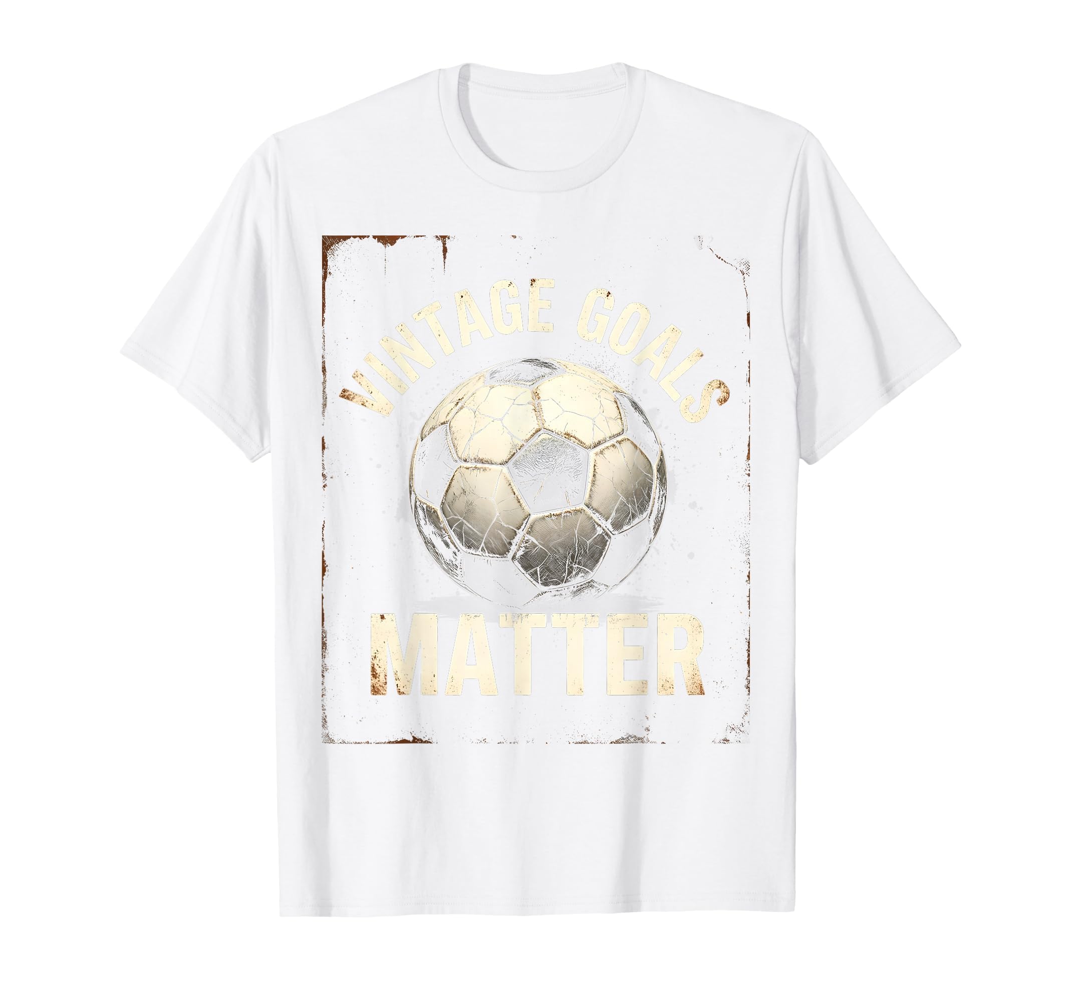 Goals Matter Soccer Ball T-Shirt - Graphic Print for Adults