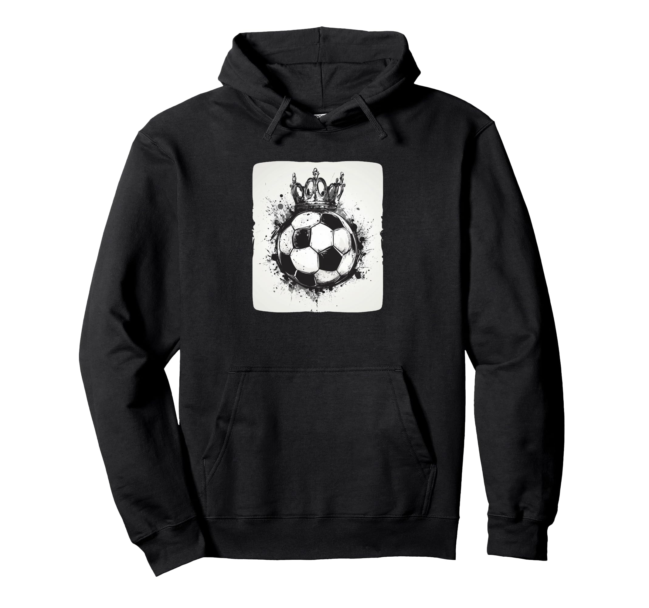 Funny Crowned Soccer Ball Costume And Hoodie - Aesthetic Graphic Men Women