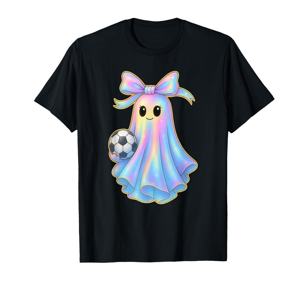 Soccer Ghost Lover Pastel Halloween T-Shirt - Custom Art Print for Adults
