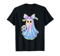 Soccer Ghost Lover Pastel Halloween T-Shirt - Graphic Print Unisex