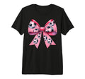 Coquette Bow Soccer Ball Pattern T-Shirt - Streetwear Style for Adults