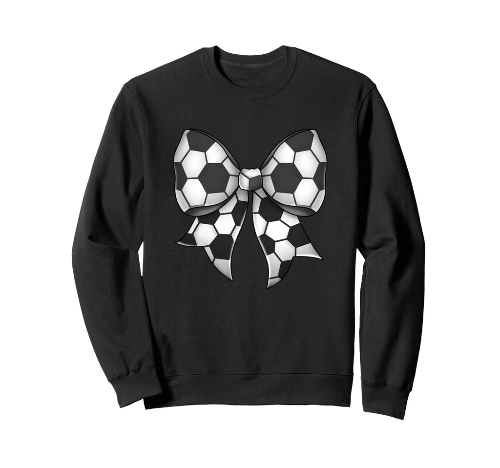 Soccer Sports Coquette Bow Sweatshirt - Streetwear Style Men Women