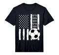 Usa Flag Soccer Coach Funny Soccer T-Shirt - Unique Graphic for Adults