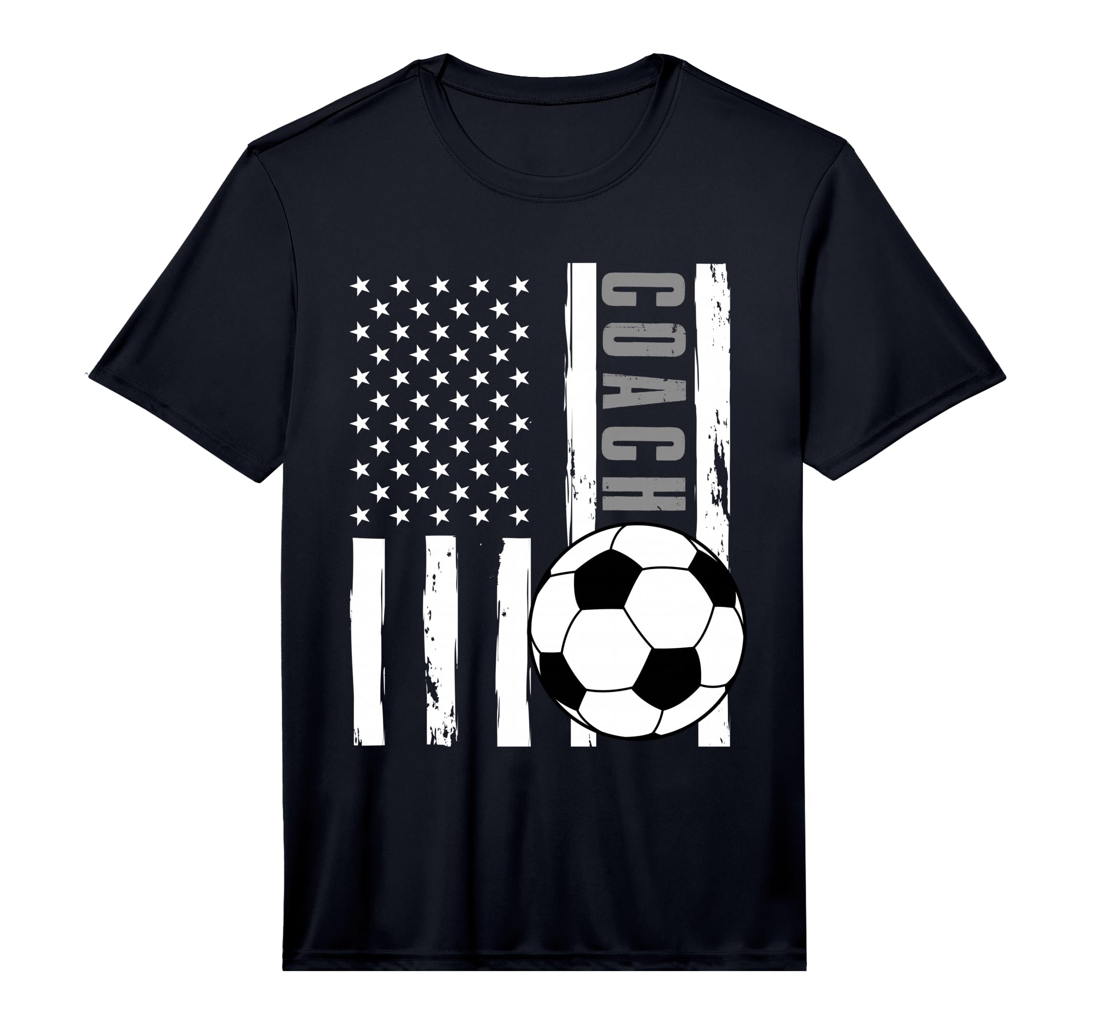 Usa Flag Soccer Coach Funny Soccer T-Shirt - Unique Graphic for Adults