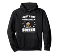 Soccer Player Just Who Loves Soccer Hoodie - Minimalist Print Unisex