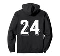 Number 24 Backside 80S 90S Team Jersey Hoodie - Streetwear Style Unisex