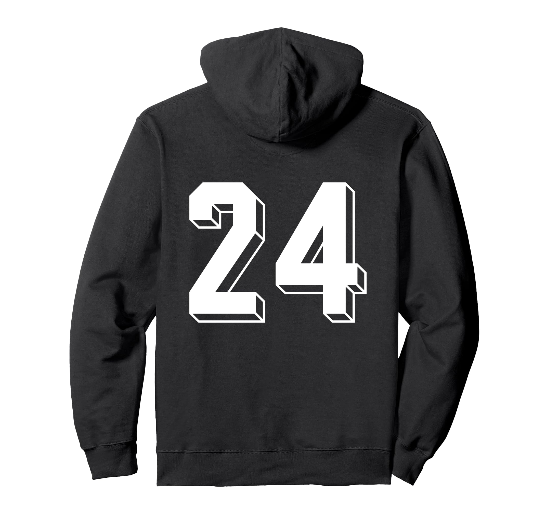 Number 24 Backside 80S 90S Team Jersey Hoodie - Streetwear Style Unisex