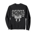 Mono Checkred Soccer Mama Bow Sweatshirt - Minimalist Print for Adults