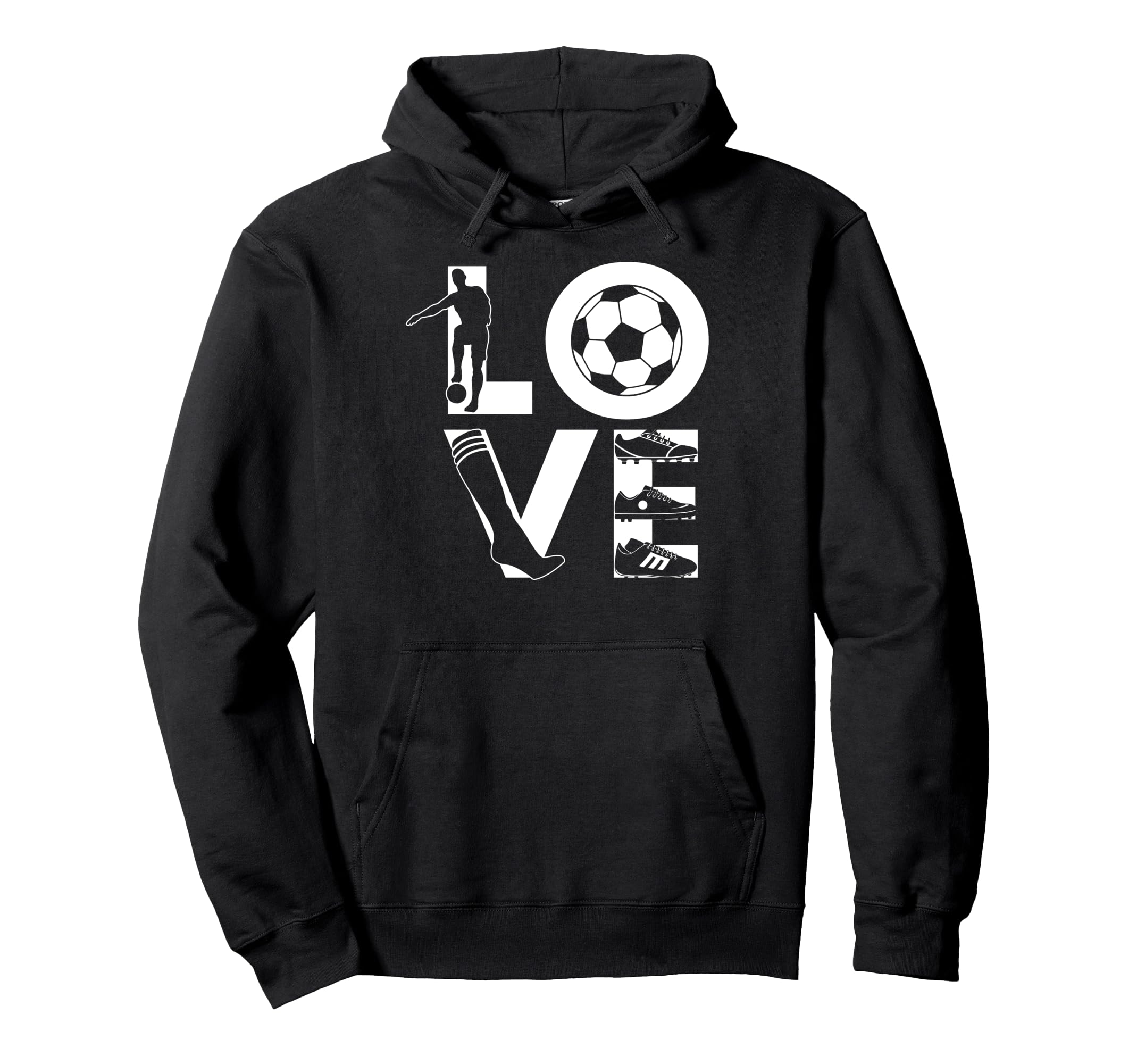 Soccer Love Gift Football Player Teens Hoodie - Streetwear Style Unisex