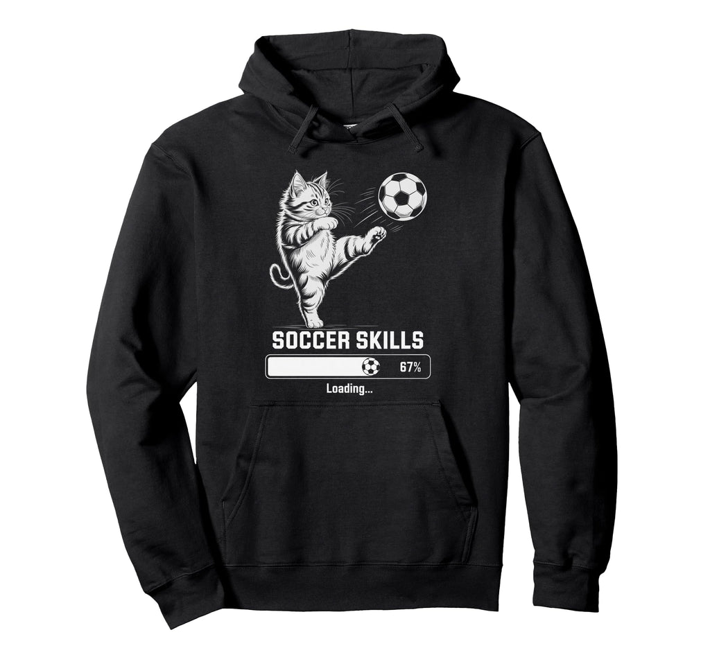 Kawaii Soccer Skills Loading Cat Mom Hoodie - Custom Art Print for Adults
