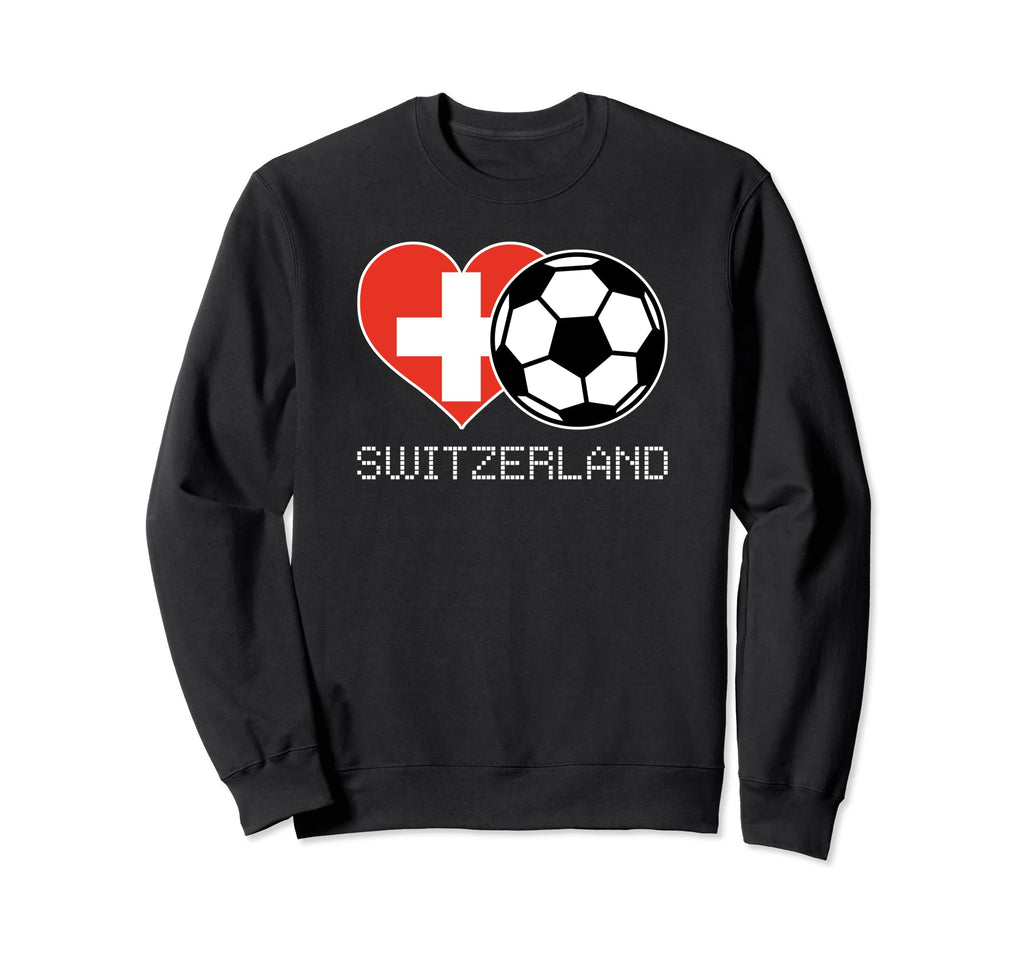 Switzerland Soccer Swiss Flag Sweatshirt - Streetwear Style for Adults