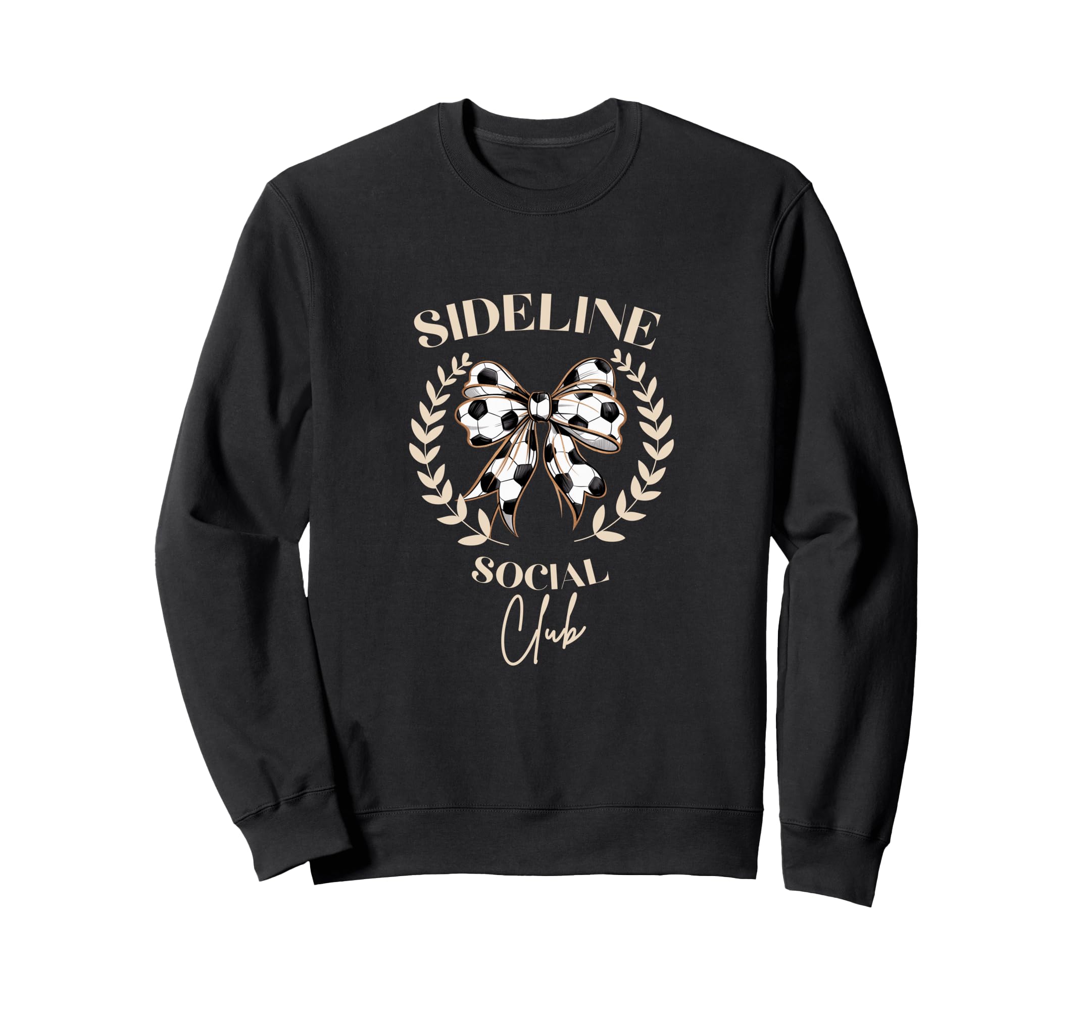 Sideline Social Club Coquette Soccer Mom Sweatshirt - Graphic Print Unisex