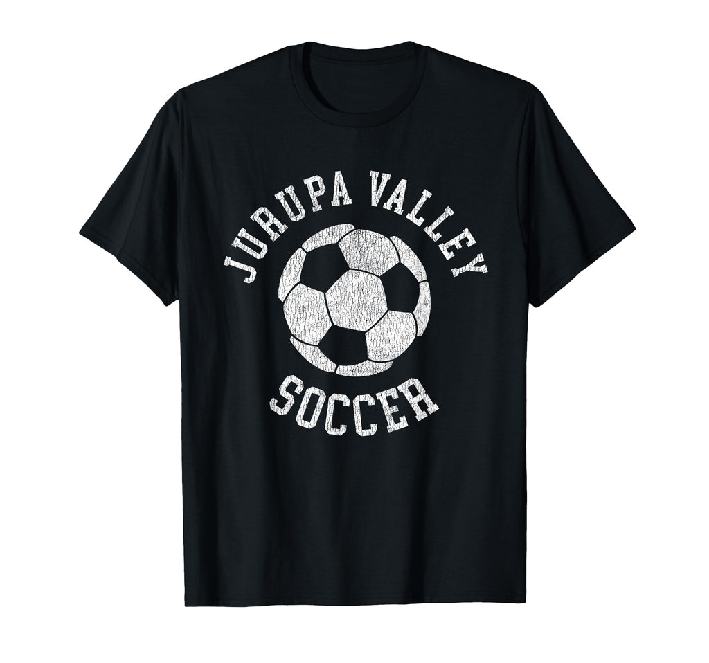 Jurupa Valley Soccer Distressed 90S T-Shirt - Unique Graphic Unisex